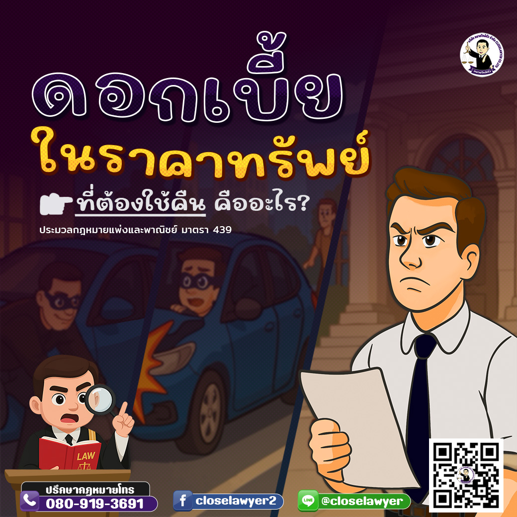 ดอกเบี้ยในราคาทรัพย์ที่ต้องใช้คืน คืออะไร